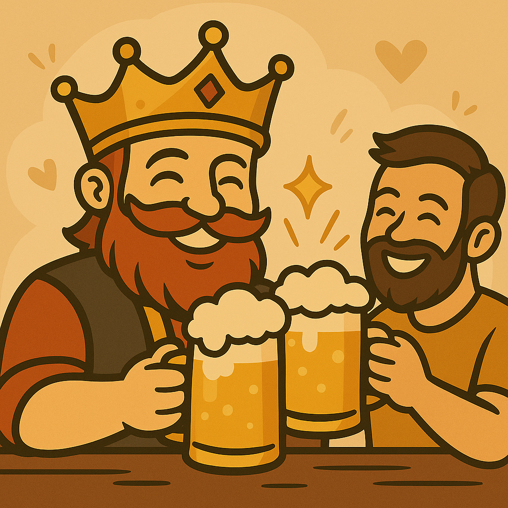 Beer mugs clinking