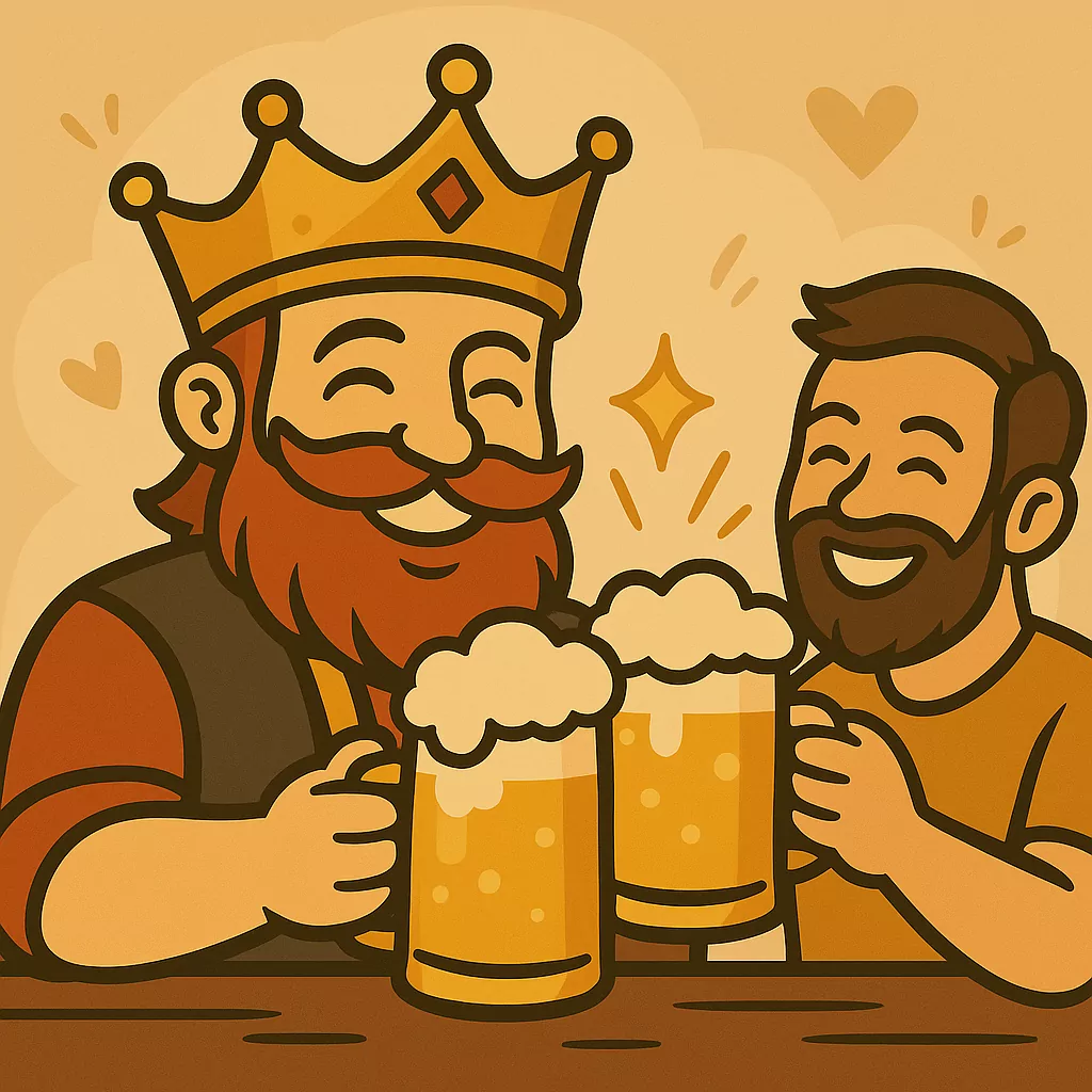 Anstoßende Bierkrüge
