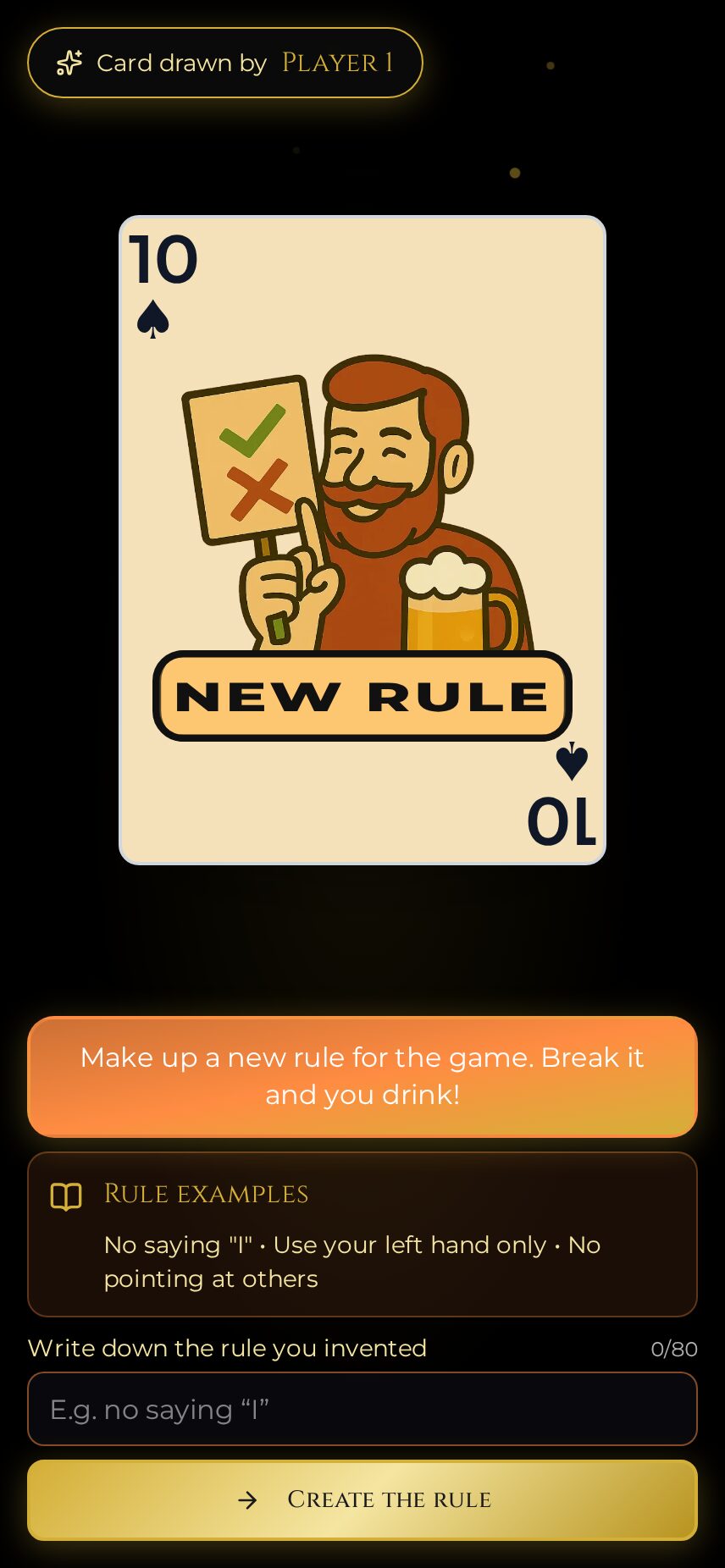 Card drawn